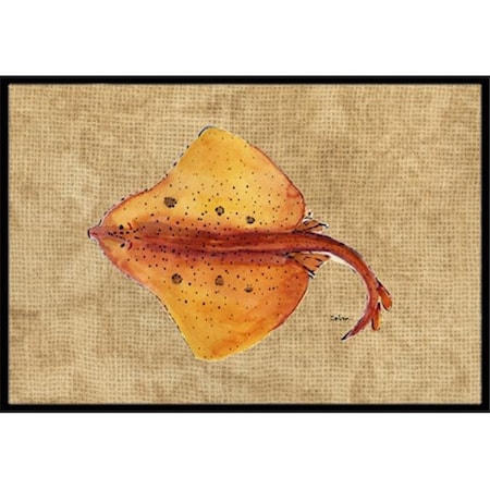 Carolines Treasures Carolines Treasures 8815JMAT 24 x 36 In. Blonde Ray Stingray Indoor or Outdoor Mat 8815JMAT